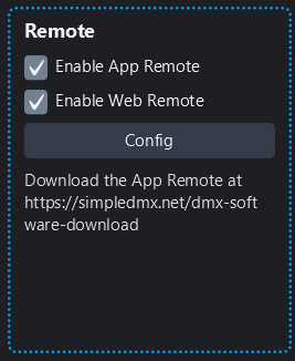 Remote control from app and browser