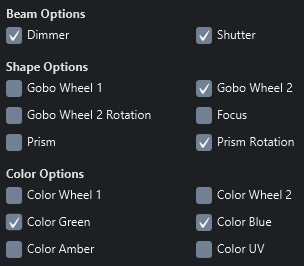 Save options